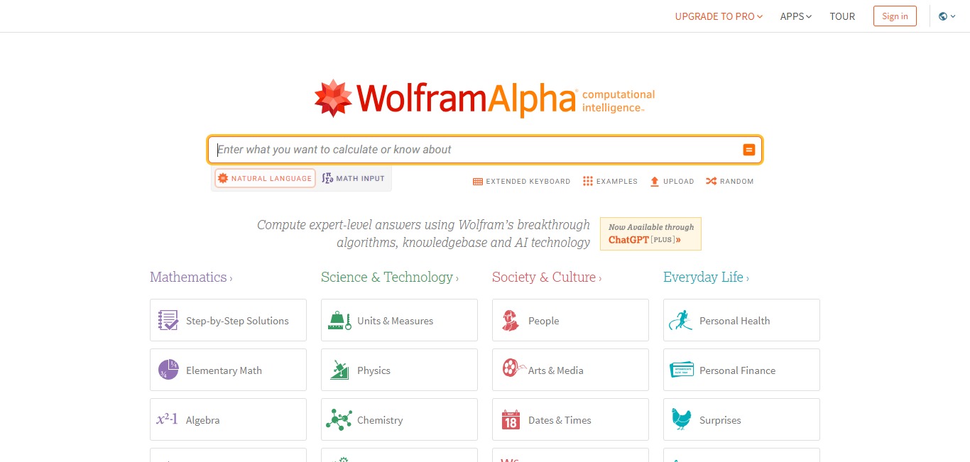 WolframAlpha